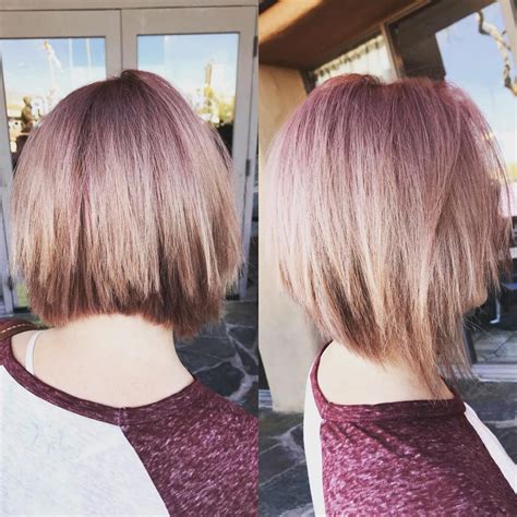 20 Collection Of Medium Angled Purple Bob Hairstyles