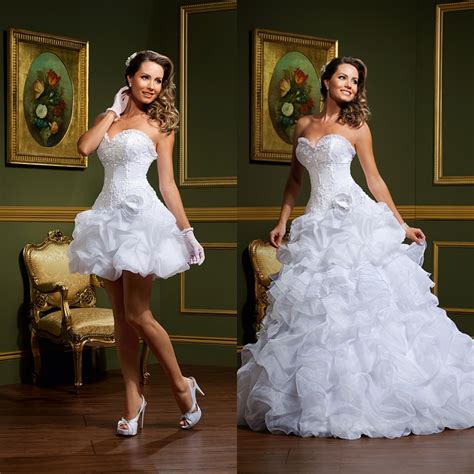 Elegant Sweetheart Lace Two Piece Wedding Dresses 2015
