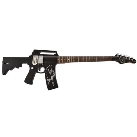 Ted Nugent Autographed Ar 15 Indy Custom Guitar