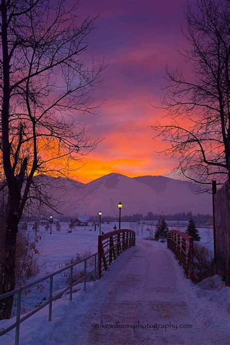 🇺🇸 Winter Sunrise In Missoula Montana By Mike Williams Photography ️🌅