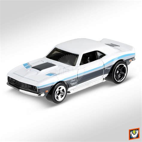 Hot Wheels White 1968 68 Copo Camaro Kids Model Diecast Toy Car Muscle