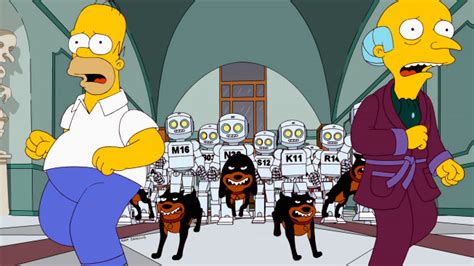 First Look At Brent Spiner As A Robot On The Simpsons Giant Freakin