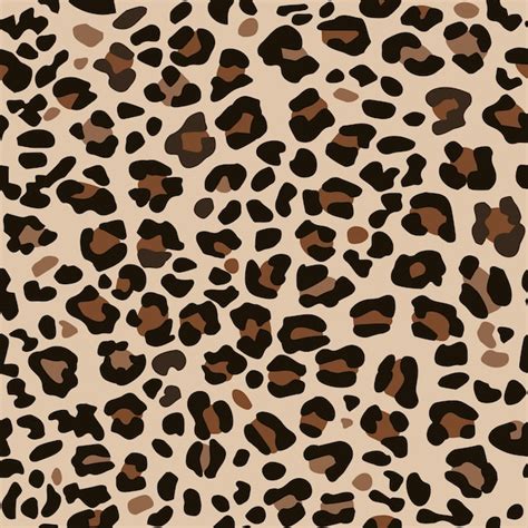 Premium Vector Seamless Pattern Leopard Skin