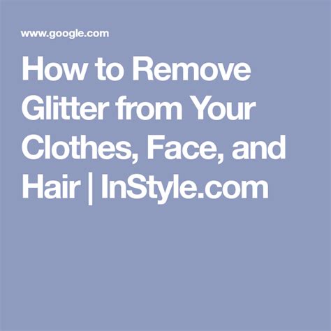 Check spelling or type a new query. How to Remove Glitter from Your Clothing, Face, and Hair (With images) | How to remove, Lipstick ...