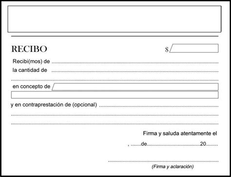Formato Recibo De Dinero Para Imprimir Image To U