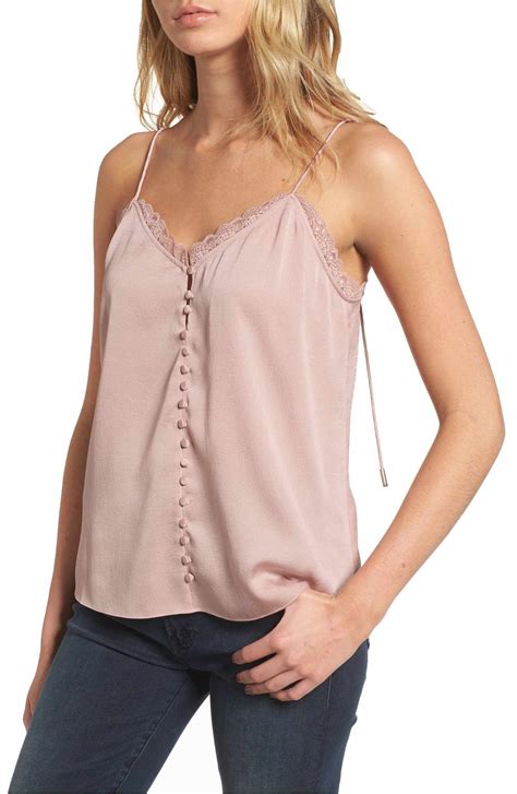Chelsea28 Strappy Satin Camisole Nordstrom