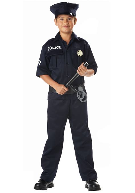 Halloween Swat Officer Costume Pretend For Kids Small 5 7yr
