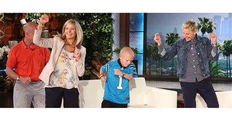 Ellen Degeneres Helps Boy With Brain Cancer Popsugar Moms