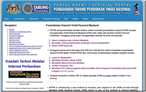 Pada 5 disember 2018, ptptn telah mengadakan sidang media : Cara Menambah Deposit SSPN Melalui Maybank2u Dalam Akaun ...