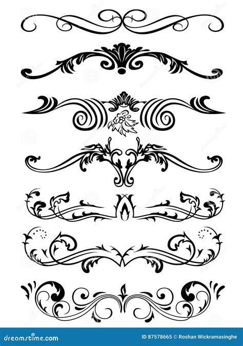 Vectores Decorativos De Los Marcos Del Vintage Ilustración Del Vector
