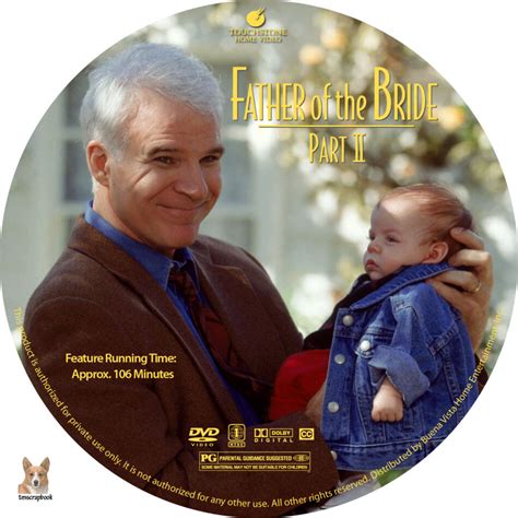 Father Of The Bride Part Ii Dvd Labels 1995 R1 Custom
