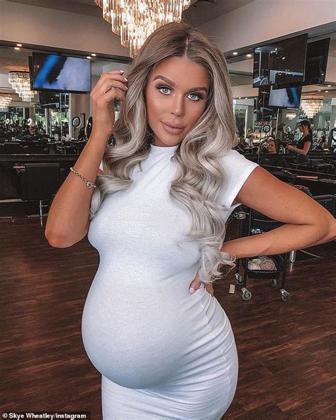 Big Brother Star Skye Wheatley Celebrates Reaching Her Due Date Daily Mail Online