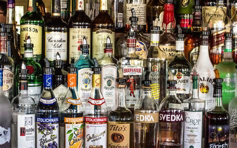 Assorted Liquor Bottles Alcohol Vodka Bottles Hd Wallpaper
