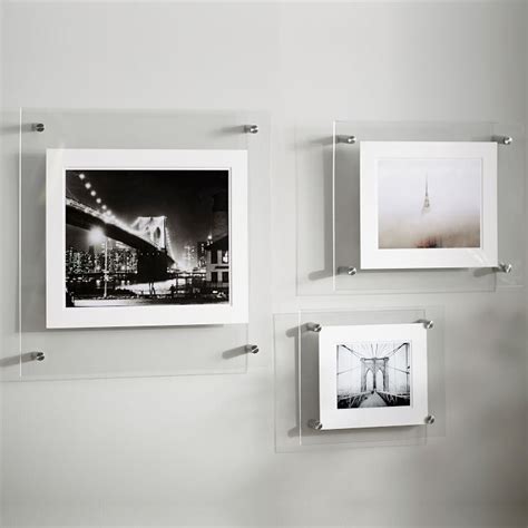 Plexiglass Mounted Standoffs Double Depth Acrylic Poster Frames Acrylic Gallery Frame For A4