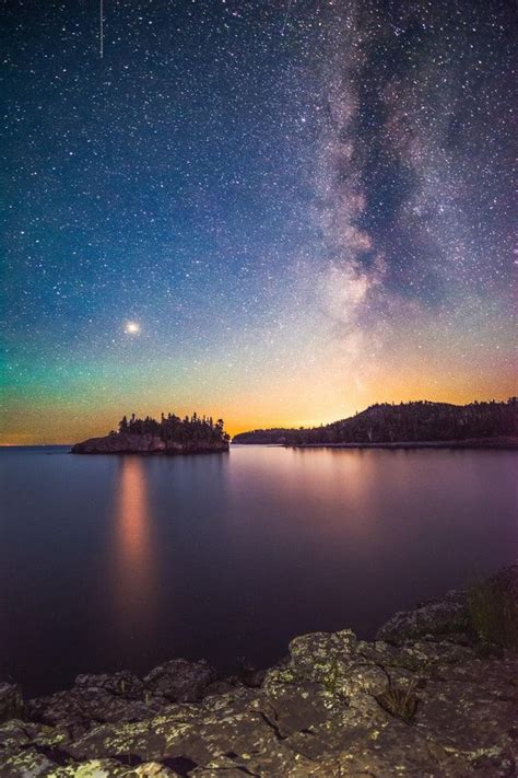I Watched Mars And The Milky Way Rise The Other Night From Split Rock