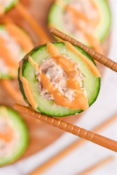 Low Carb Sushi Rolls With Cucumber 142 Calories
