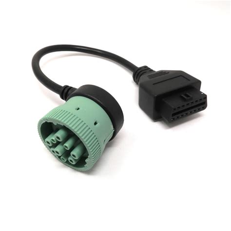 Buy Accugps 9 Pin To 16 Pin Obd2 Truck Diagnostic Scanner Cable Adapter