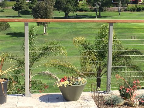 Powder Coated Railing Posts Galvanized San Diego Cable Railings