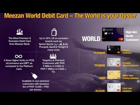 Launch Of Meezan Mastercard World Debit Card Super Premium Card Of