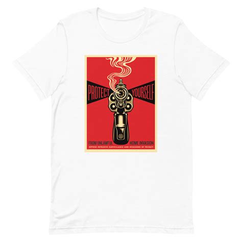 Shepard Fairey T Shirt Protect Yourself Activist Street Etsy