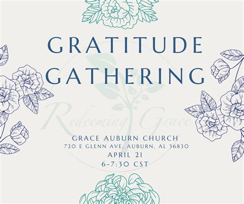 Gratitude Gathering 2022 Redeeming Grace