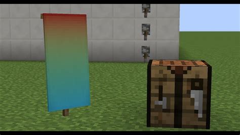 Minecraft How To Make A Rainbow Banner Youtube