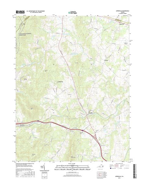 Mytopo Upperville Virginia Usgs Quad Topo Map