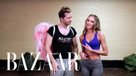 How To Workout Like A Victoria S Secret Angel Candice Swanepoel Harper S Bazaar Youtube