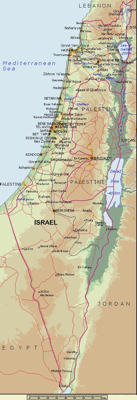 This map of israel was created by the united nations department of peacekeeping operations' cartographic in january of 2004. Map of Israel