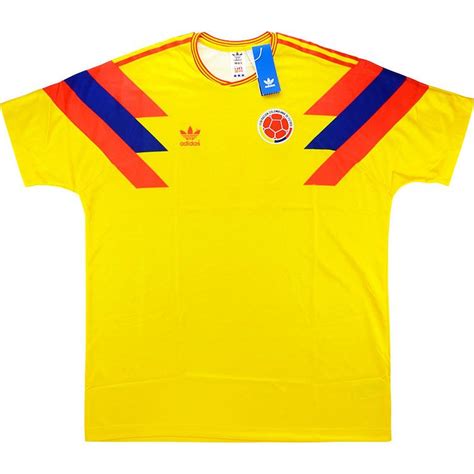 2018 19 Colombia Adidas Originals Retro 1990 Home Shirt 10 Valderrama
