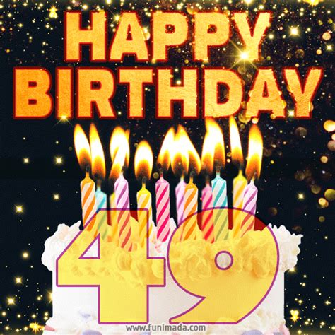 Happy 49th Birthday Cake  Free Download