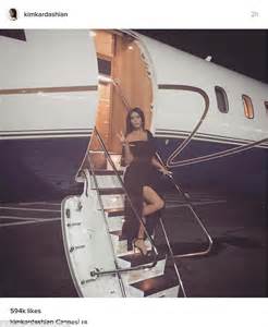 Kim Kardashian Shares Instagram Of Her Private Jet As She Flies To