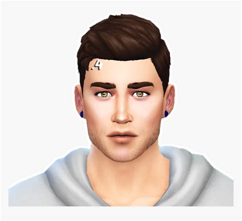 Transparent Eye Brows Png Maxis Match Sims 4 Male Cc Png Download