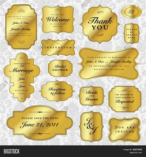 Vector Gold Labels Vector And Photo Free Trial Bigstock