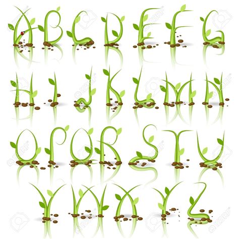 Image Result For Nature Font Alphabet Typography Alphabet Nature