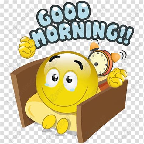 Good Morning Smiley Emoticon Emoji Good Morning Transparent