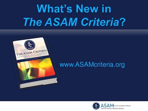 Whats New In The Asam Criteria
