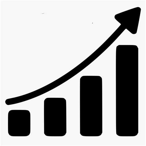 Growth Chart Gray Png Download Audience Growth Icon Transparent