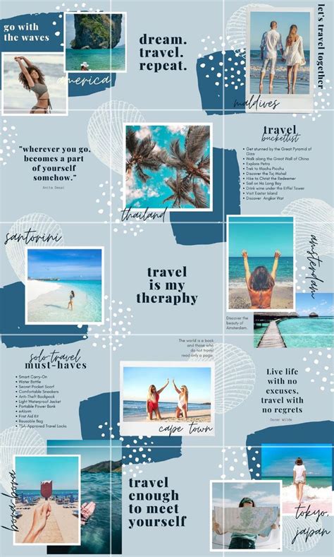 Blue Instagram Puzzle Feed Canva Instagram Templates Digital Etsy