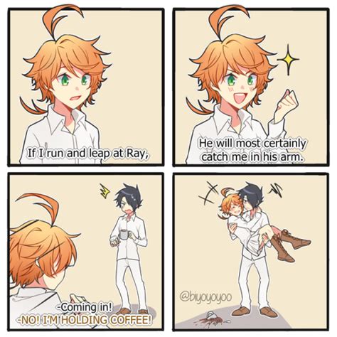 Ray Emma Promised Neverland Neverland Neverland Art Anime