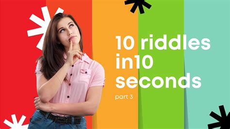 10 Riddles In 10 Seconds Part 3 How To Solve 10 Mind Boggling Riddles