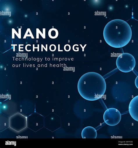 Nanotechnology Molecular Structure Template Vector Medical Science