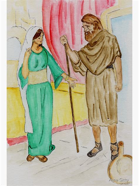 Elisha And The Shunammite Woman 2 Kings 48 37 Poster By Anneg