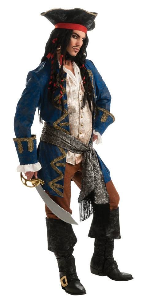 Blue Pirate Adult Costume Pirate Costume Men Pirate Costume Pirate
