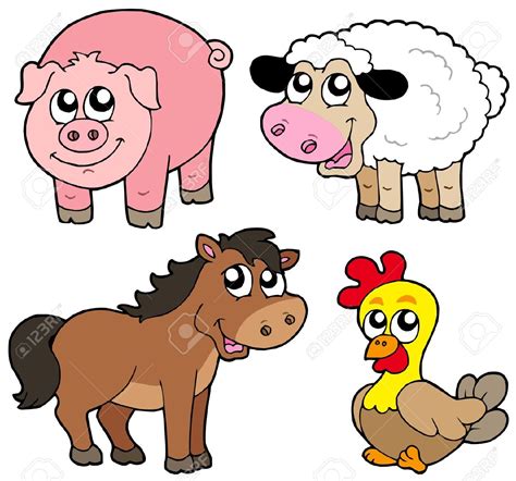 Farm Animals Cartoon Clipart Clipground