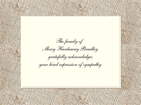 Sympathy Acknowledgements 25 Foldover Notes And Envelopes Etsy