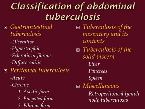 Diagnosis Of Abdominal Tuberculosis
