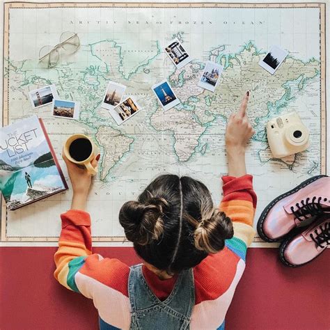 Maps And Polaroids Map Travel Board Travel