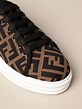 FENDI: sneakers in canvas with all-over FF monogram | Sneakers Fendi ...