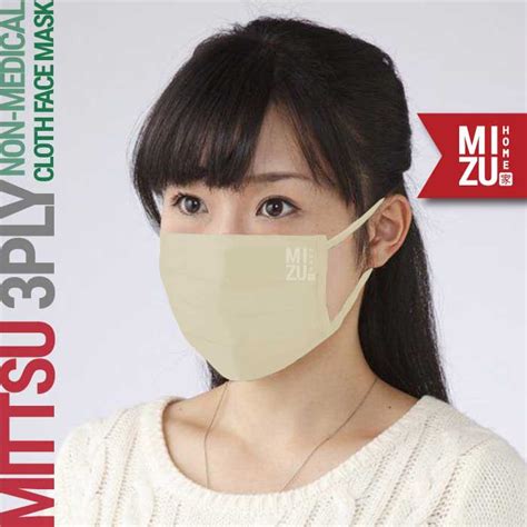 MITTSU Masker Kain 3 Ply Lapis Water Repellent NON-MEDIS Cuci Ulang